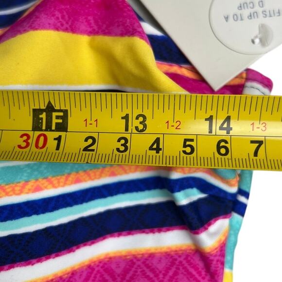 Croft & Barrow Striped Tankini Swimsuit Top Small S - NWT - Picture 4 of 5
